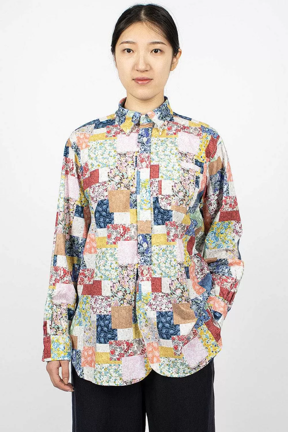 Engineered Garments FWK 19Th Century Shirt Multi Floral Patchwork | Shirts