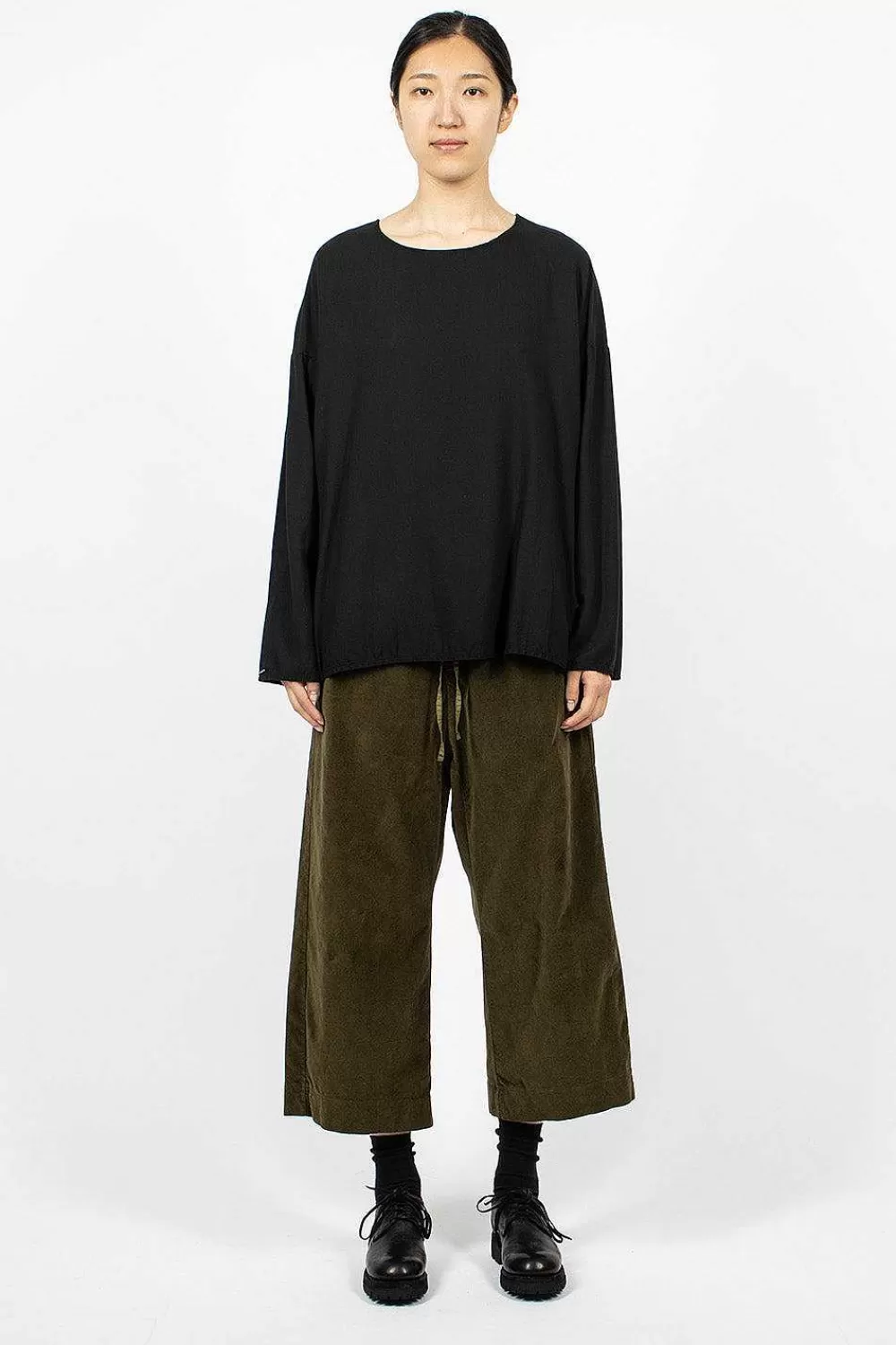 Album di Famiglia 23_206 Velvet W&S Trouser Olive | Trousers