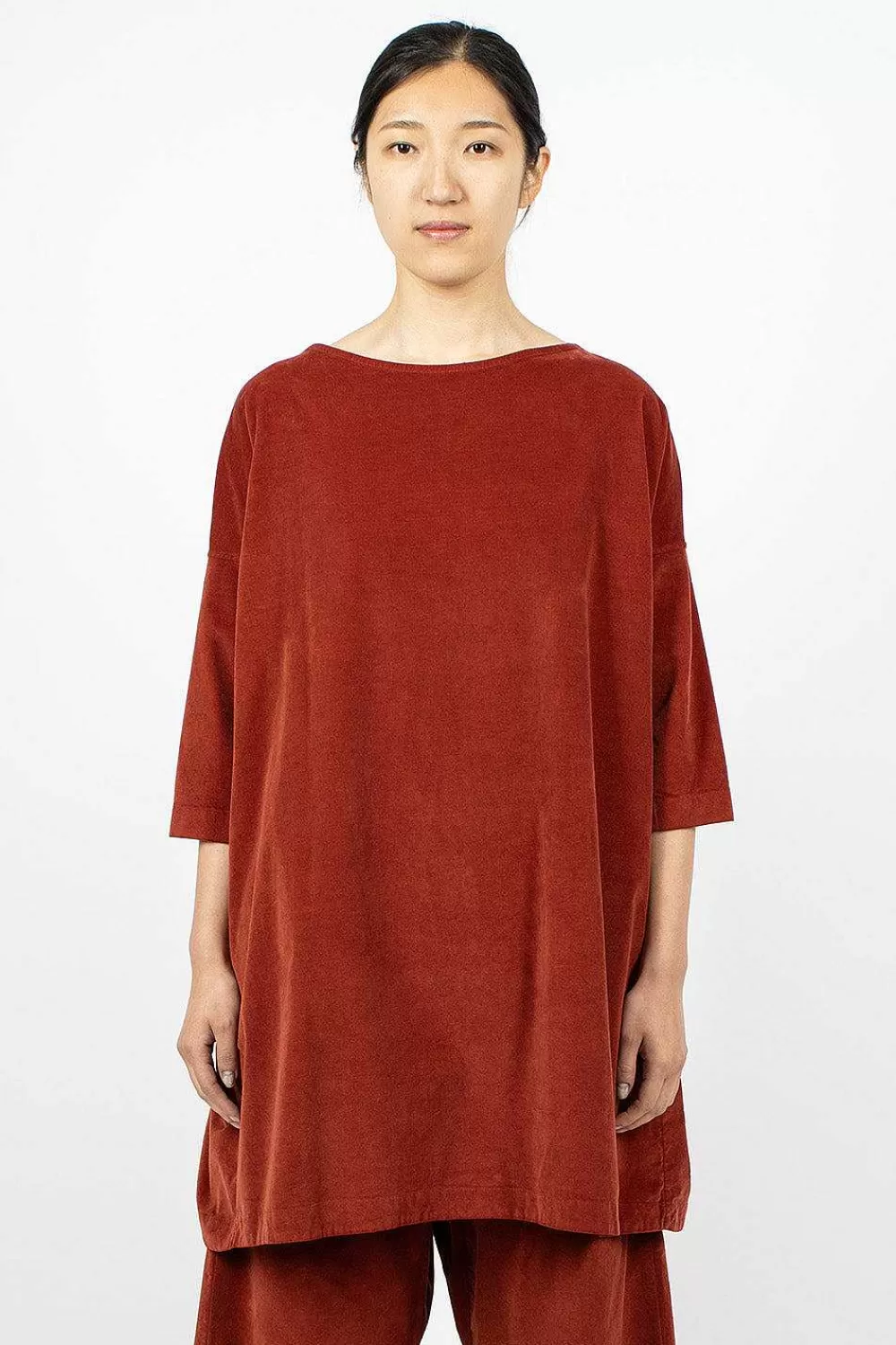 Album di Famiglia 31_192 Boatneck Tunic Red | Tops