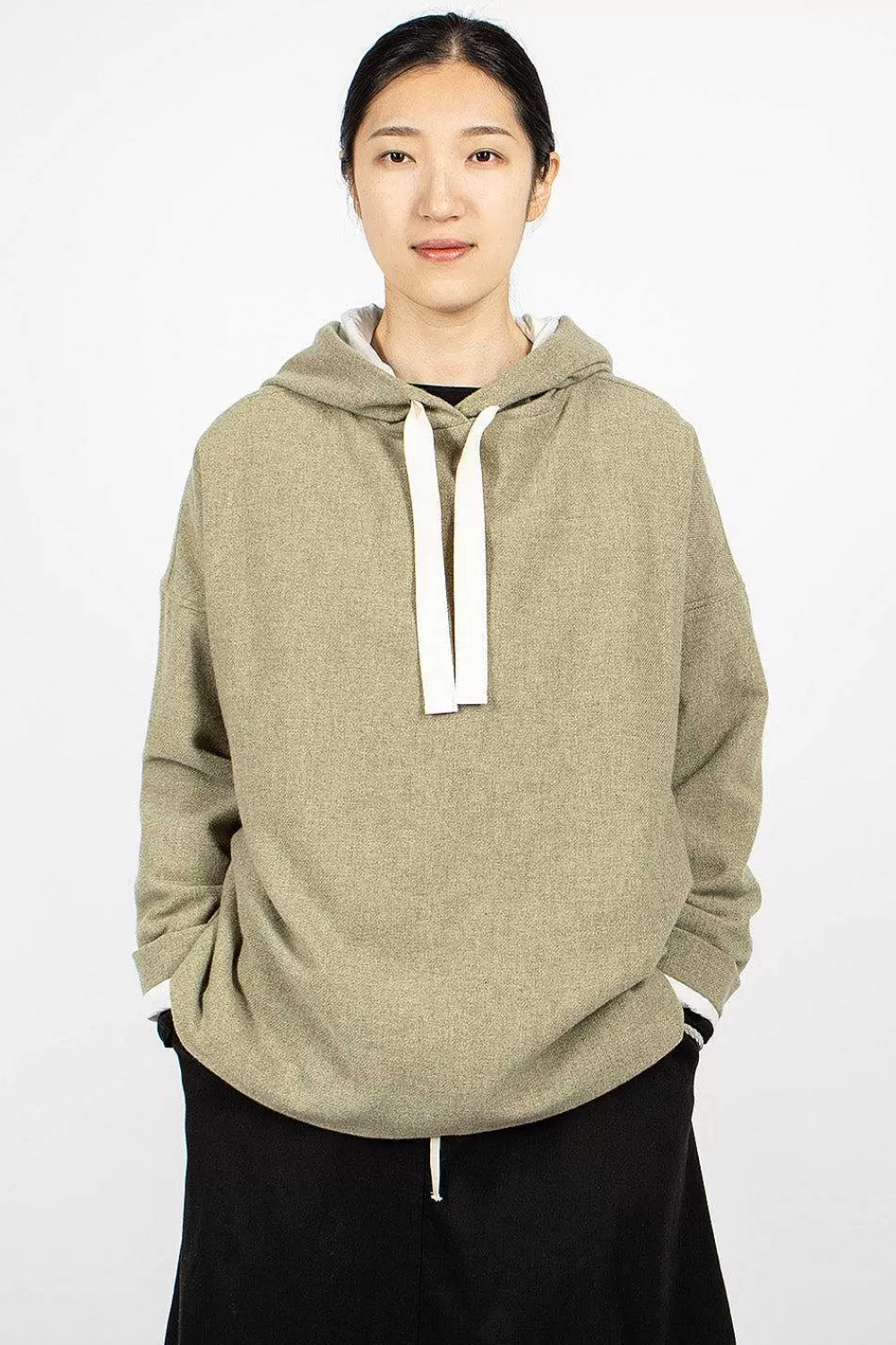 Album di Famiglia 40_210 Oversized Hoodie Olive | Tops