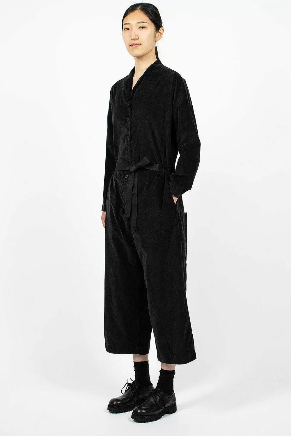 Album di Famiglia 60_03 Velvet Jumpsuit Slate | Trousers