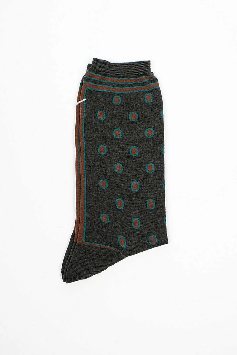 Antipast Am-443A Polka Dot Socks Green | Tights & Socks