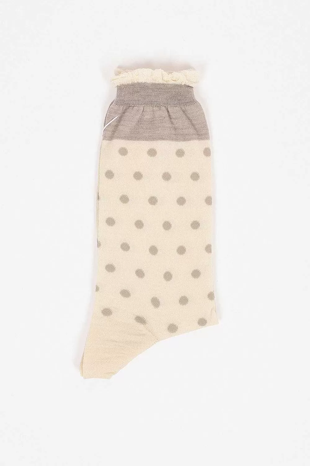 Antipast Am-62A Polka Dot Socks Ivory | Tights & Socks