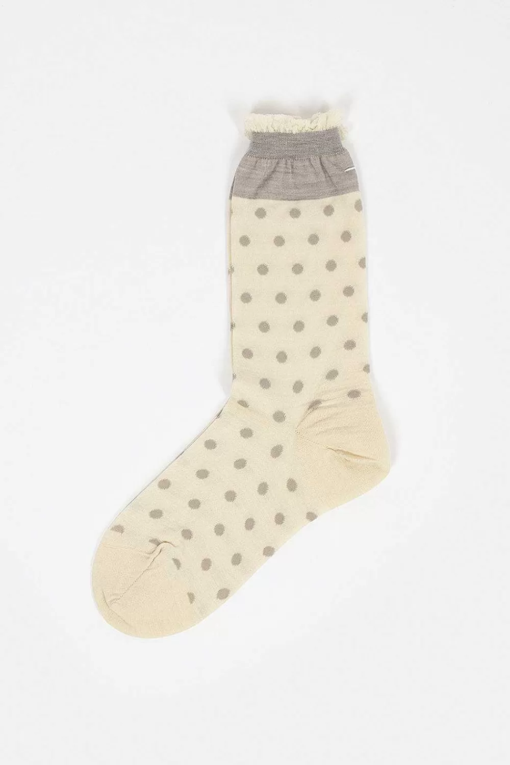 Antipast Am-62A Polka Dot Socks Ivory | Tights & Socks