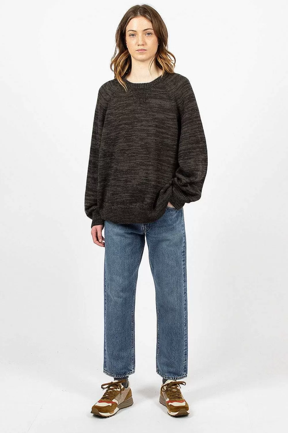 VISVIM Amplus Crew Knit Black | Knitwear