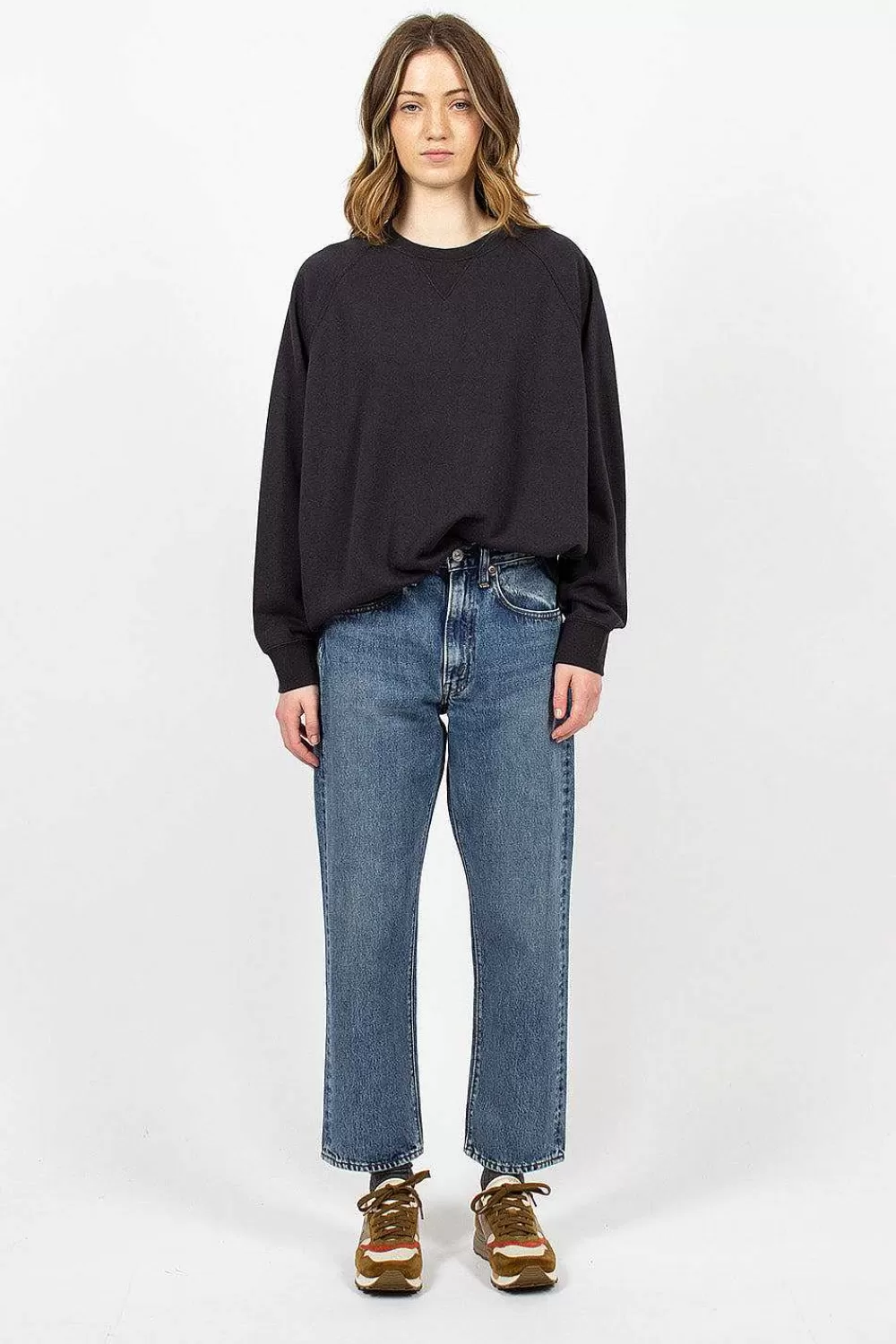 VISVIM Amplus Crew L/S Black | Tops