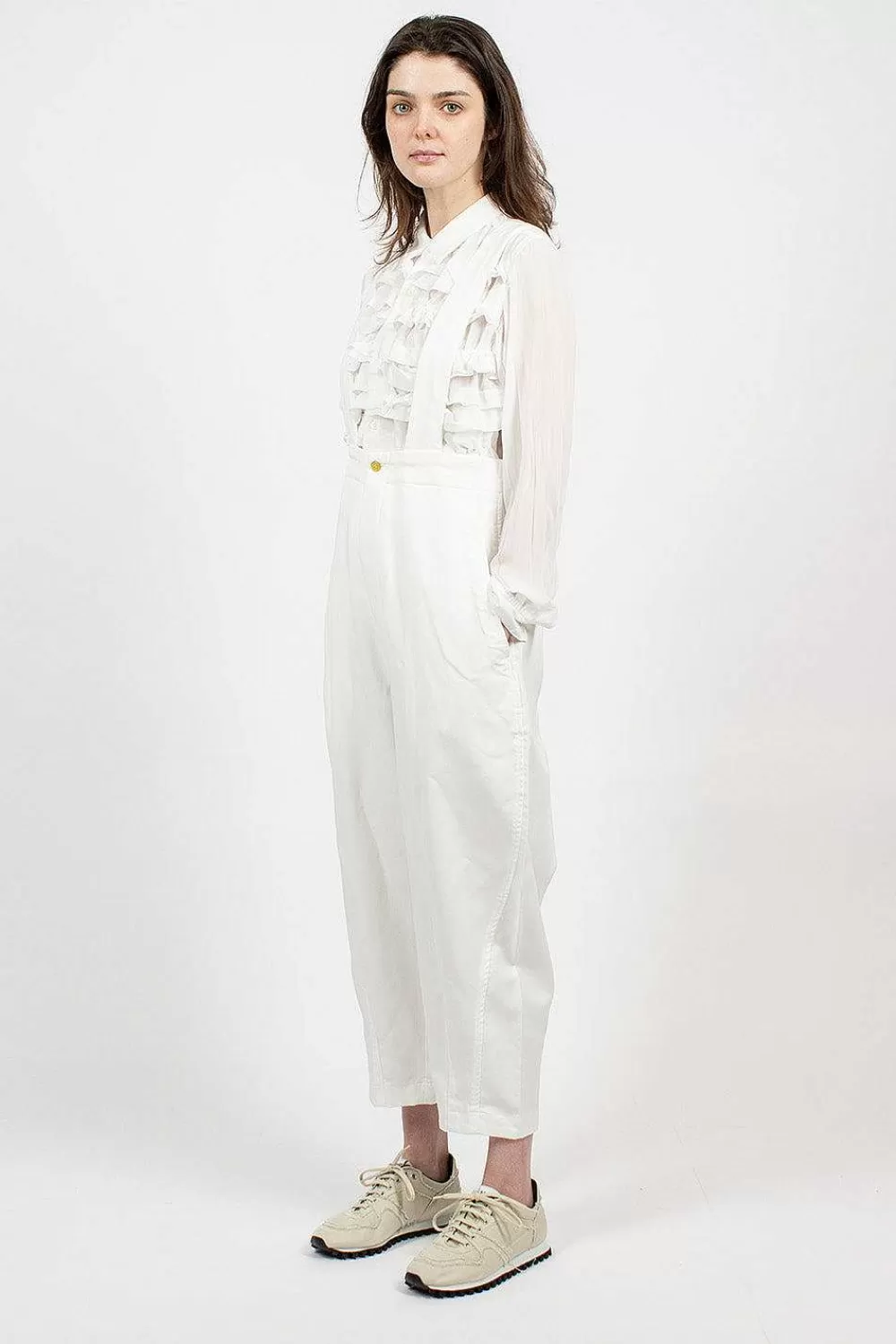 Comme Des Garçons Comme Des Garçons Balloon Brace Pant White | Trousers