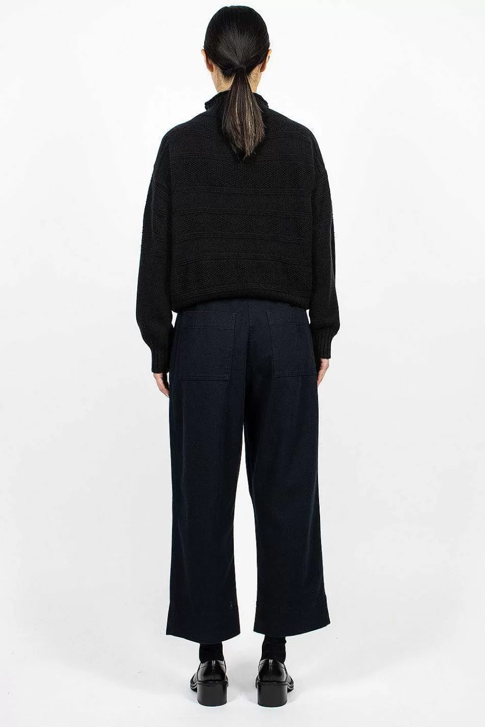 Margaret Howell Belt Adjuster Trouser Ink | Trousers