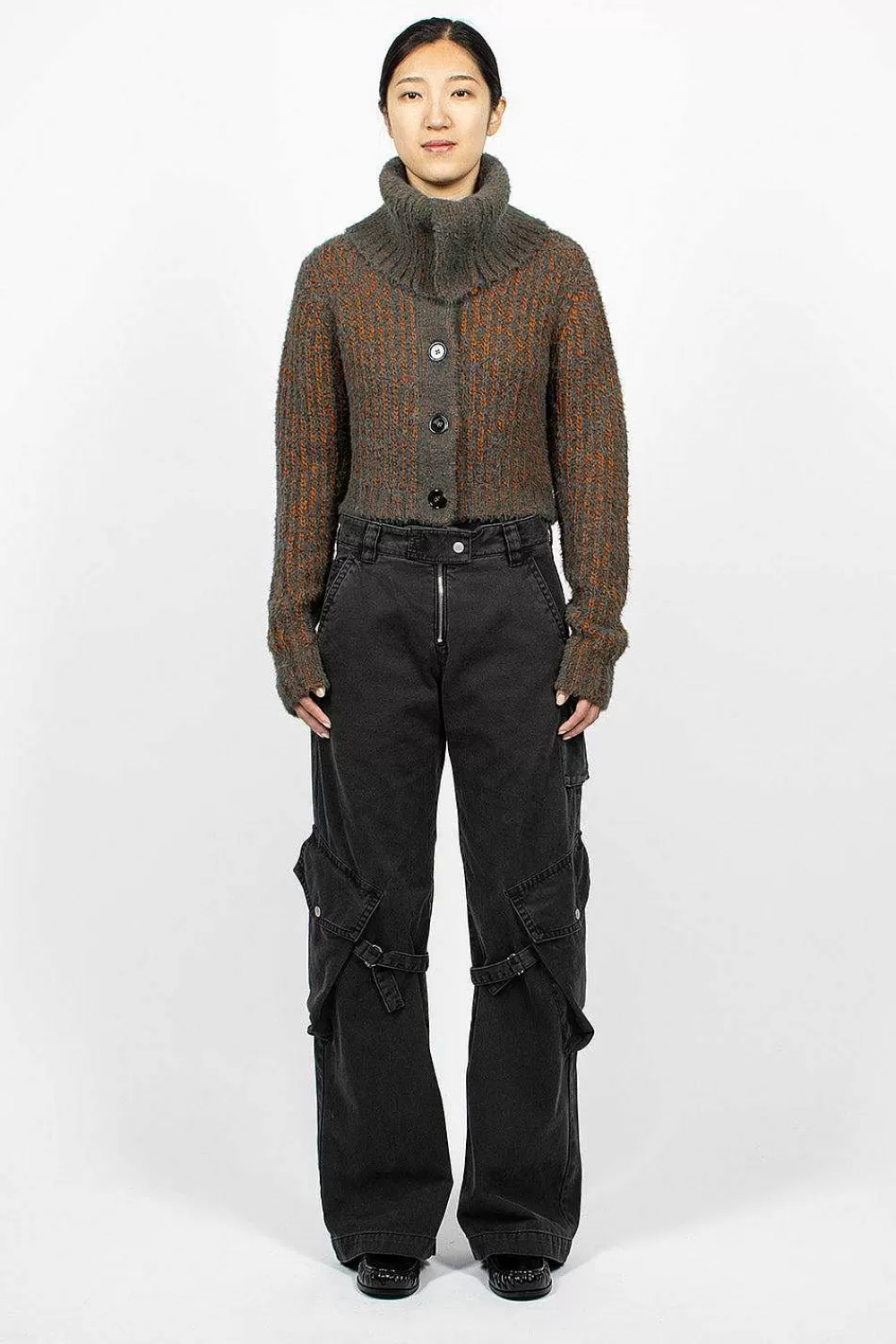 Acne Studios Cargo Trousers Washed Black | Trousers