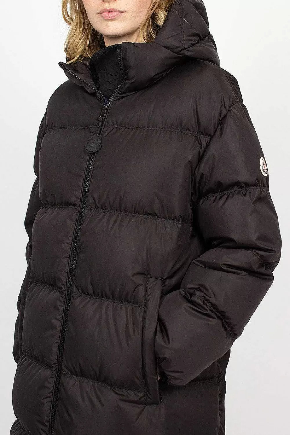 Moncler Catchet Down Coat Black | Outerwear