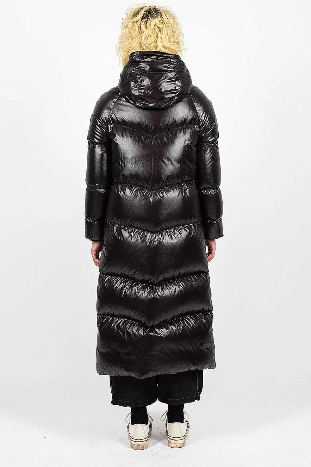 Moncler Chanon Down Coat Black | Outerwear