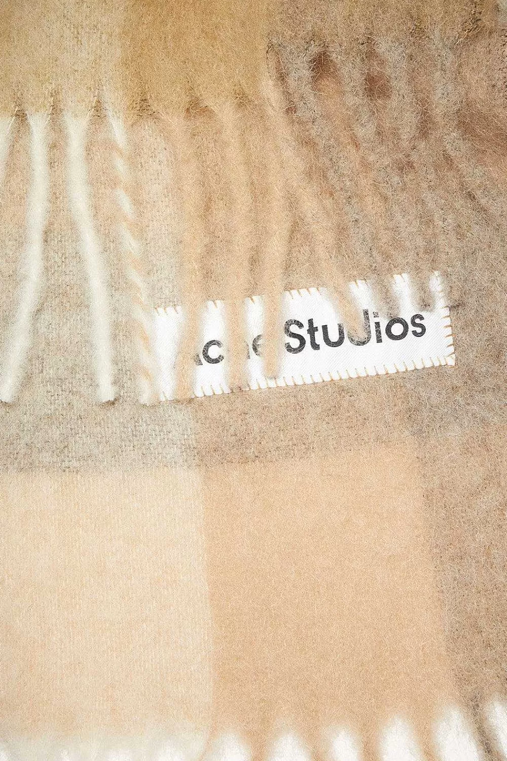 Acne Studios Checked Scarf White/Beige | Scarves & Gloves