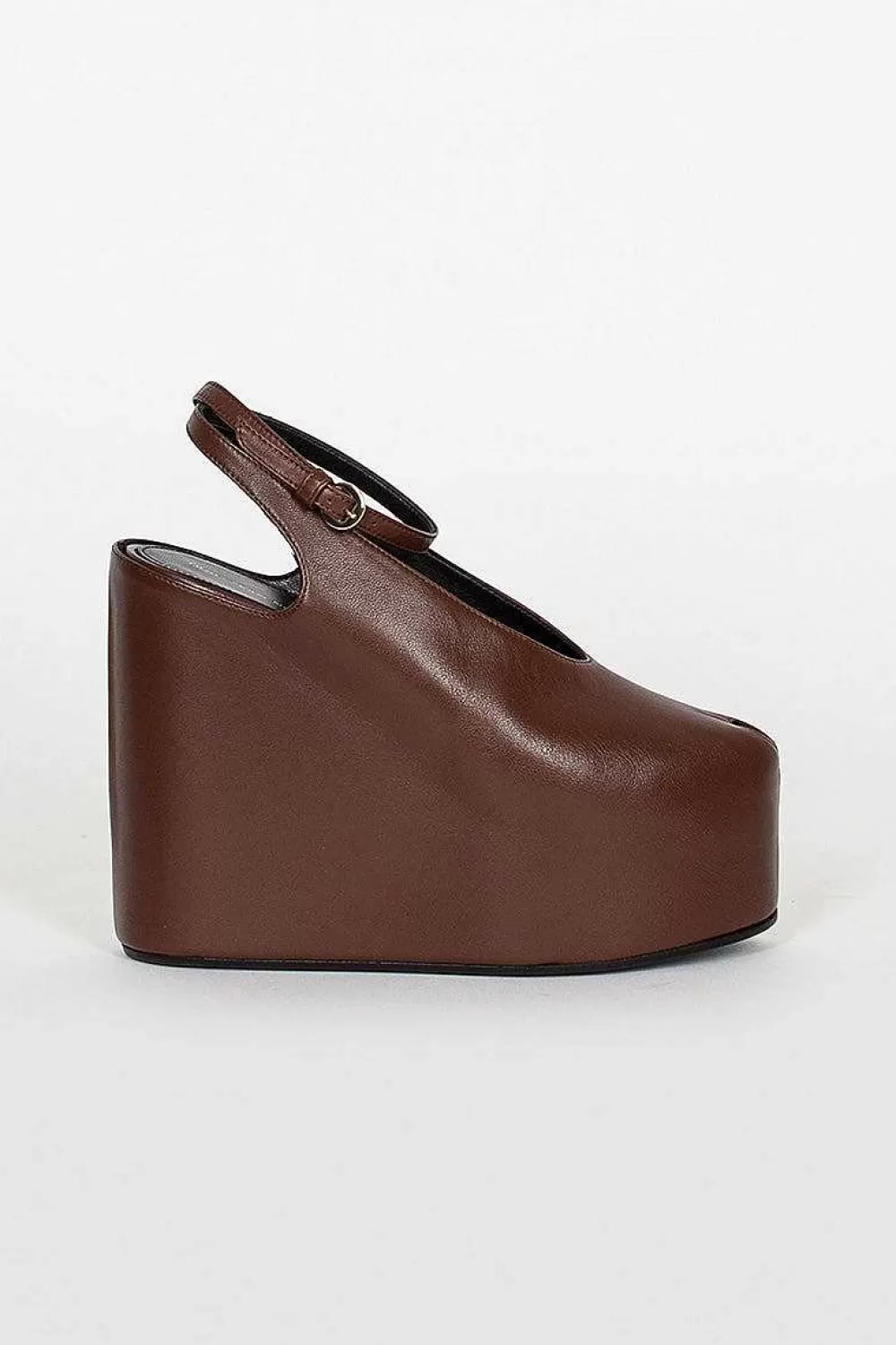 Dries Van Noten Chocolate Brown Heeled Sandal | Shoes