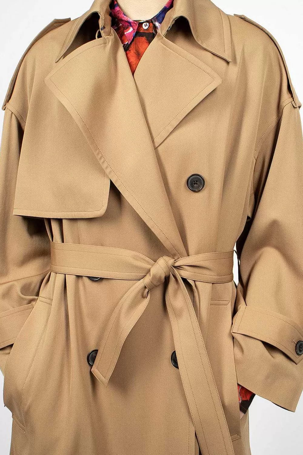 Dries Van Noten Classic Trench Coat Camel | Outerwear