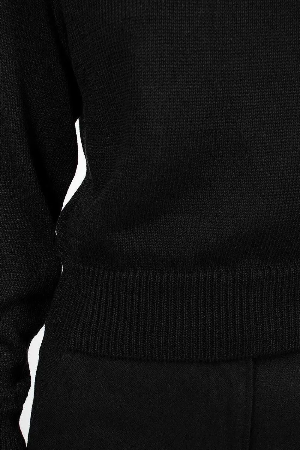 Margaret Howell Crew Neck Black Linen/Cotton | Knitwear