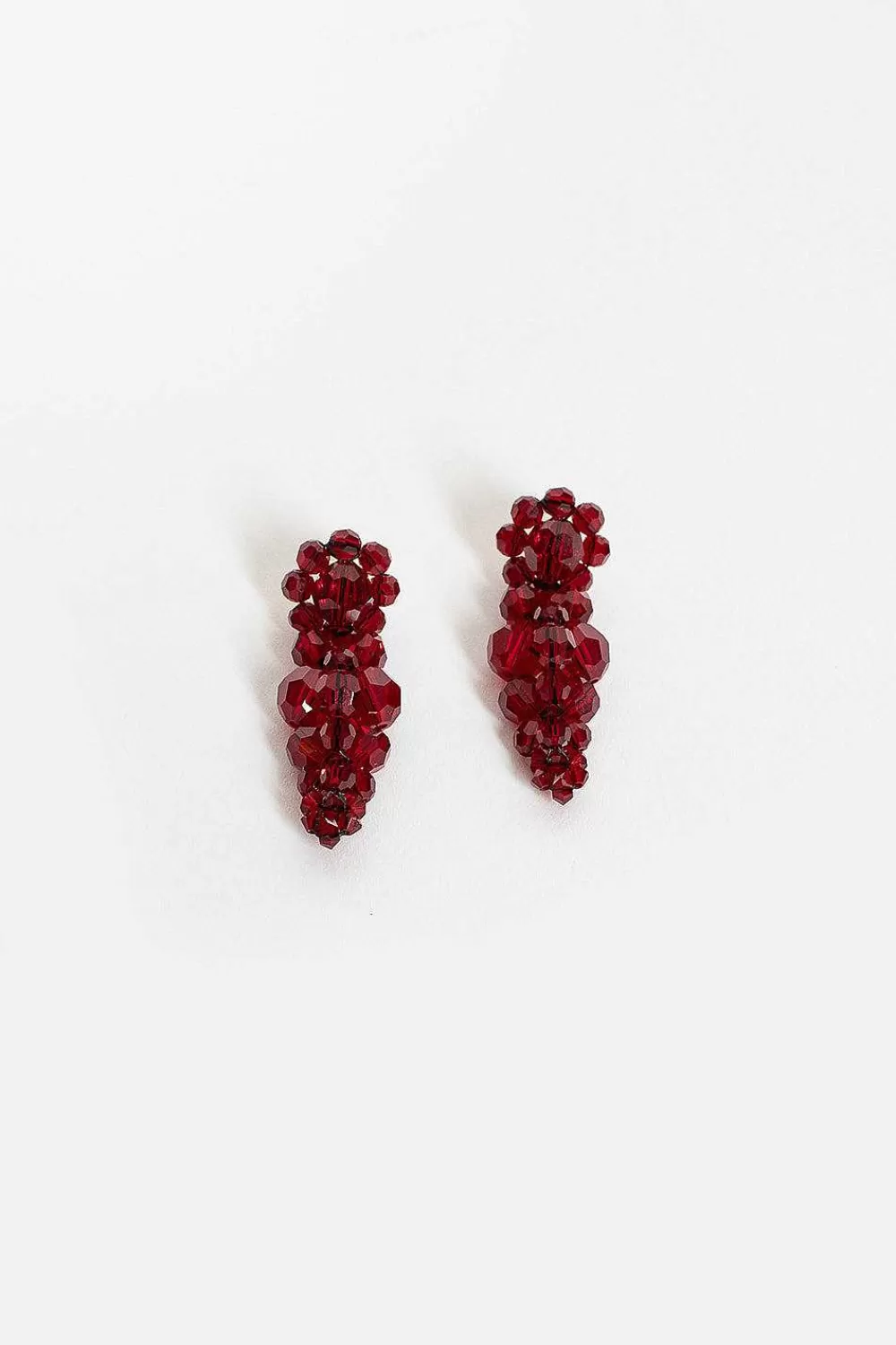 Simone Rocha Crystal Earrings Red | Earrings