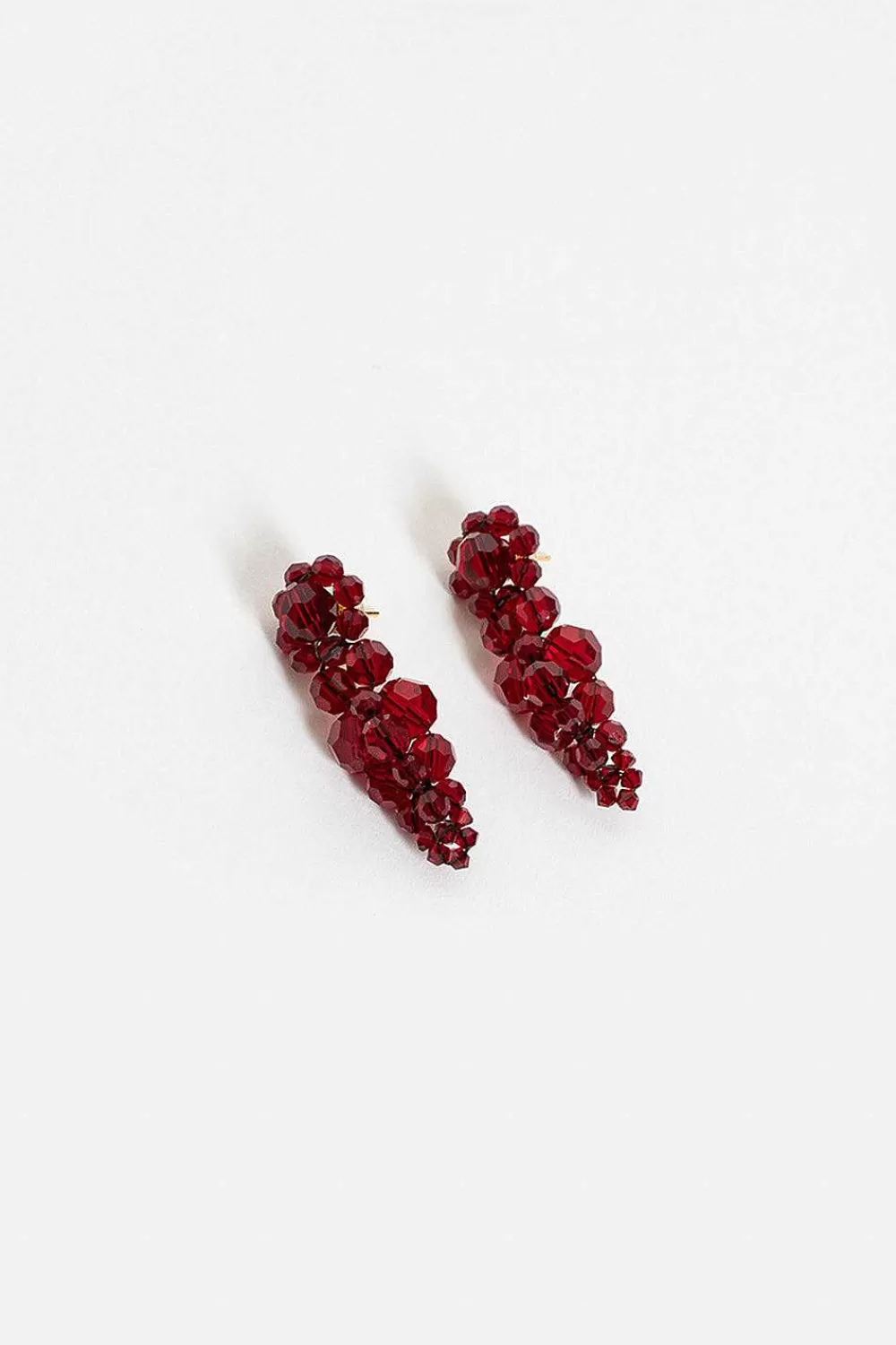 Simone Rocha Crystal Earrings Red | Earrings