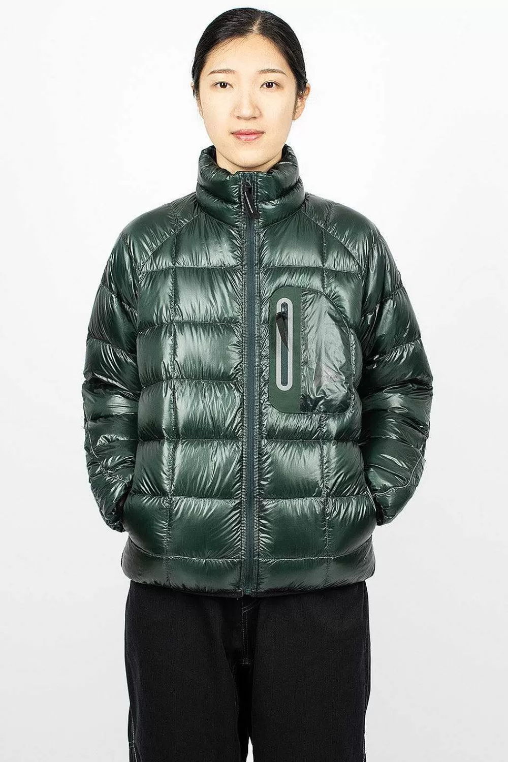 and wander Diamond Stitch Down Jacket Green | Outerwear