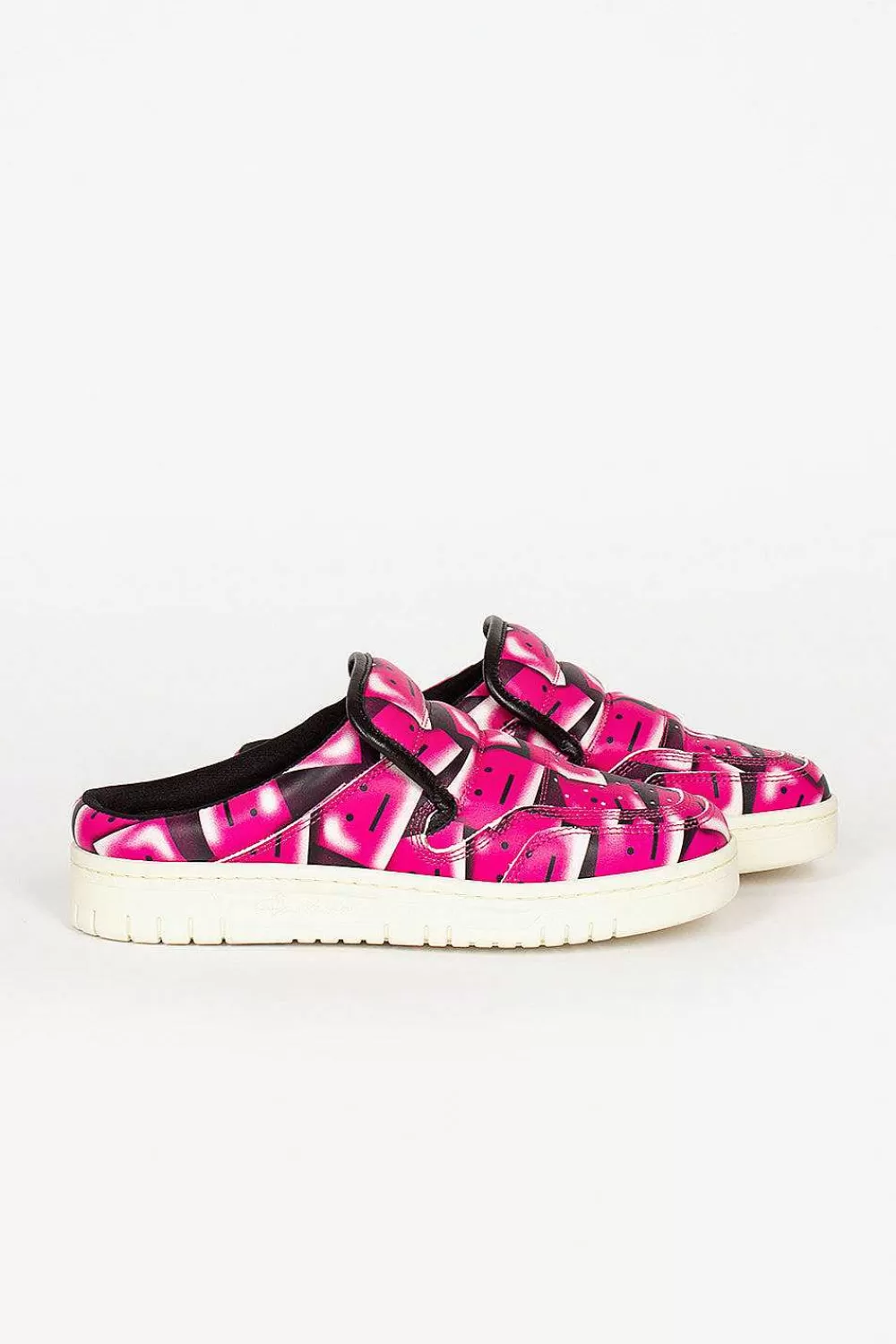 Acne Studios Face Mule Black/Pink | Sneakers