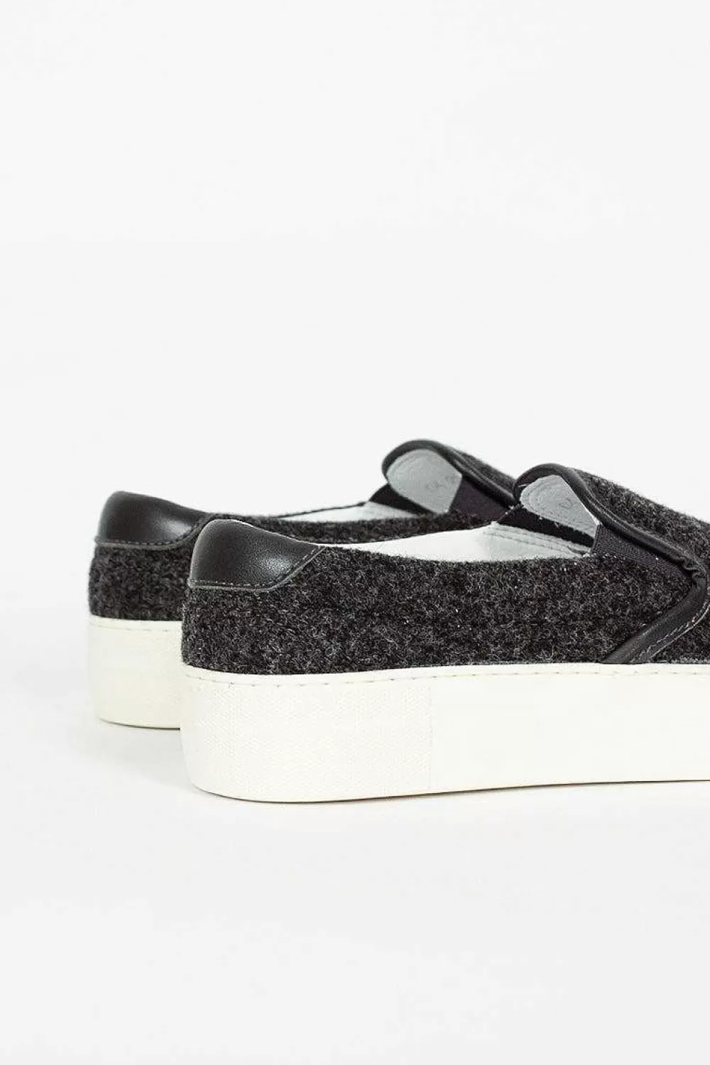 Sofie D'Hoore Fargo Felt Slip On Sneaker Charcoal | Sneakers