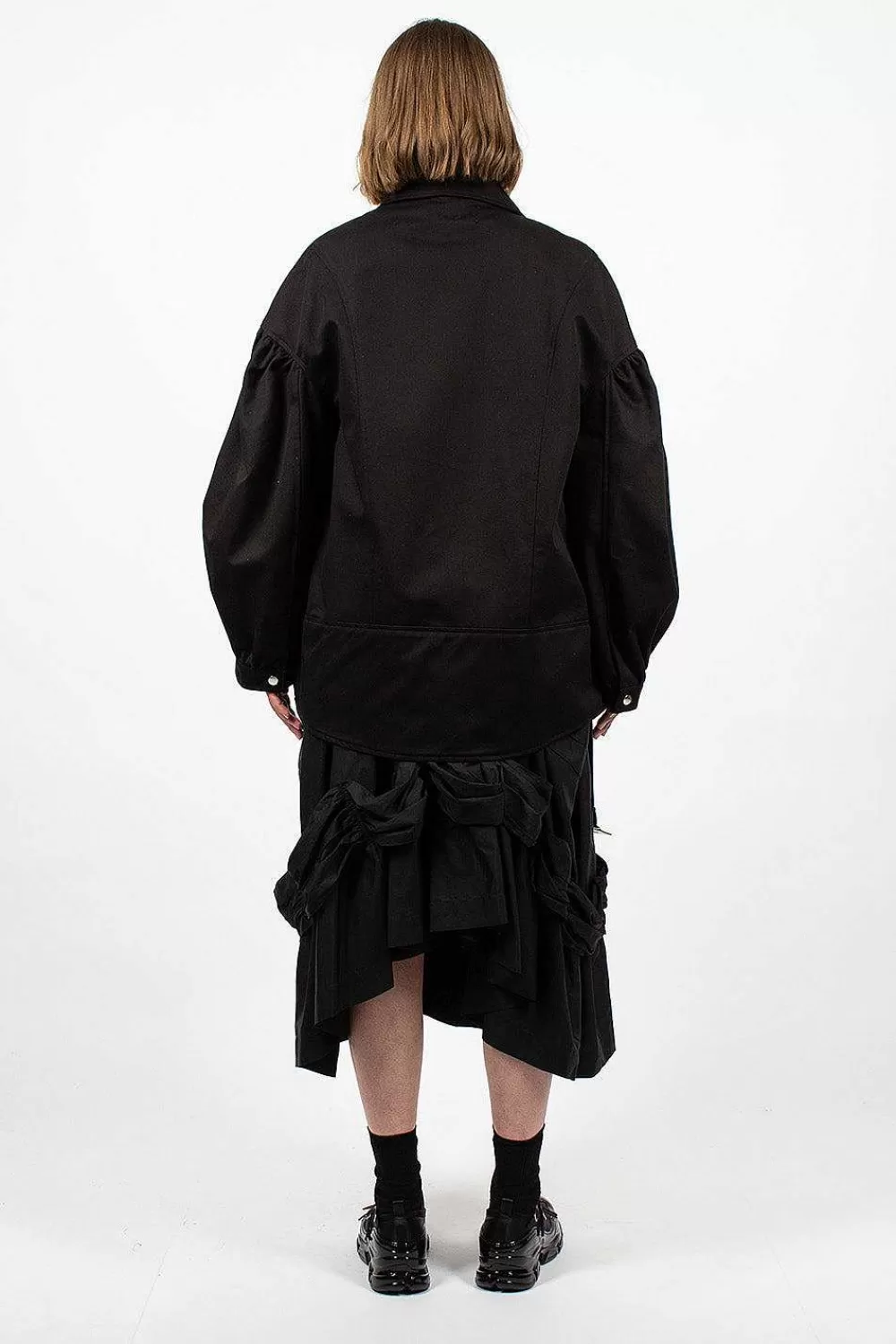 Simone Rocha Heart Biker Jacket Black | Outerwear