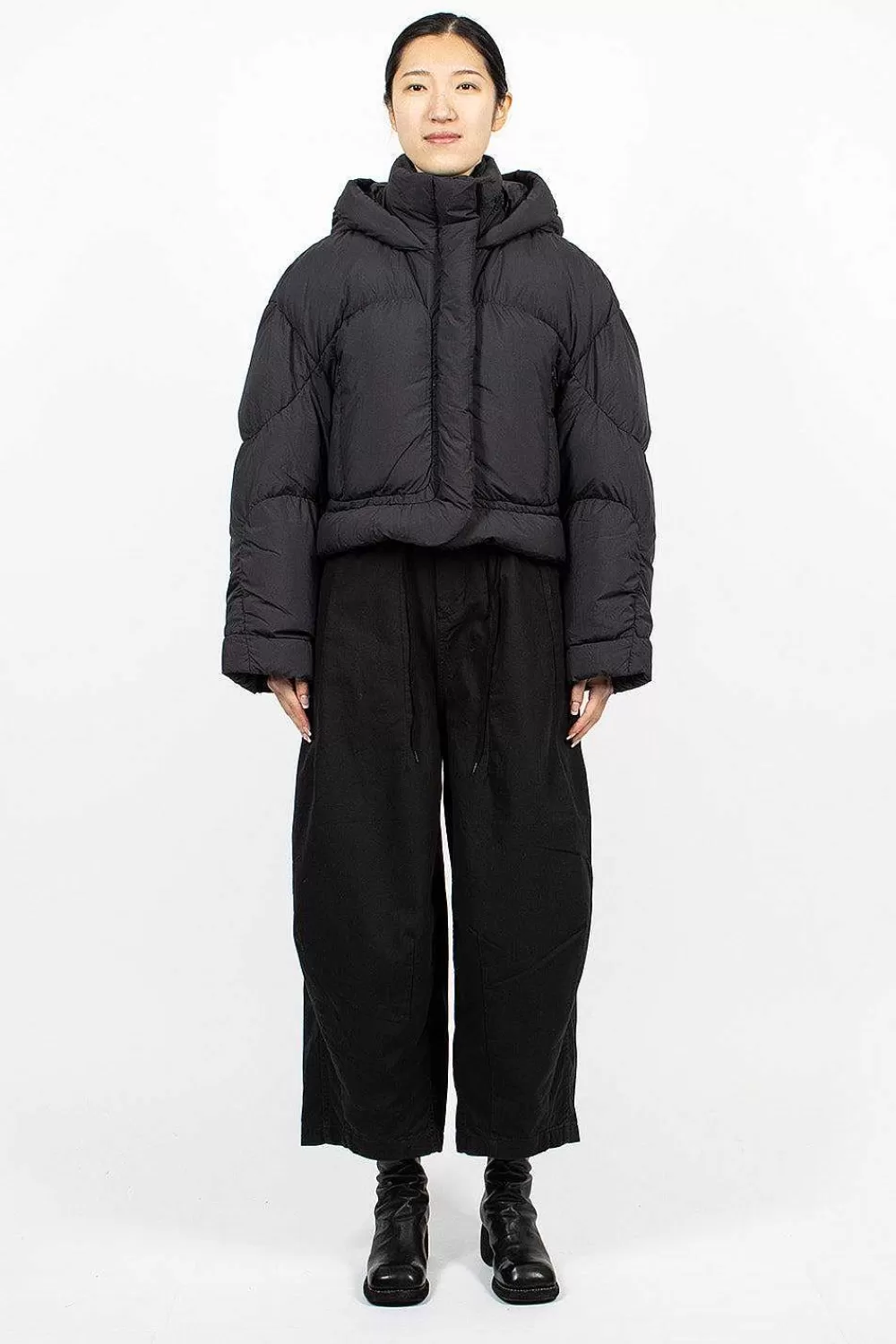 Acne Studios Hooded Puffer Jacket Black | Outerwear