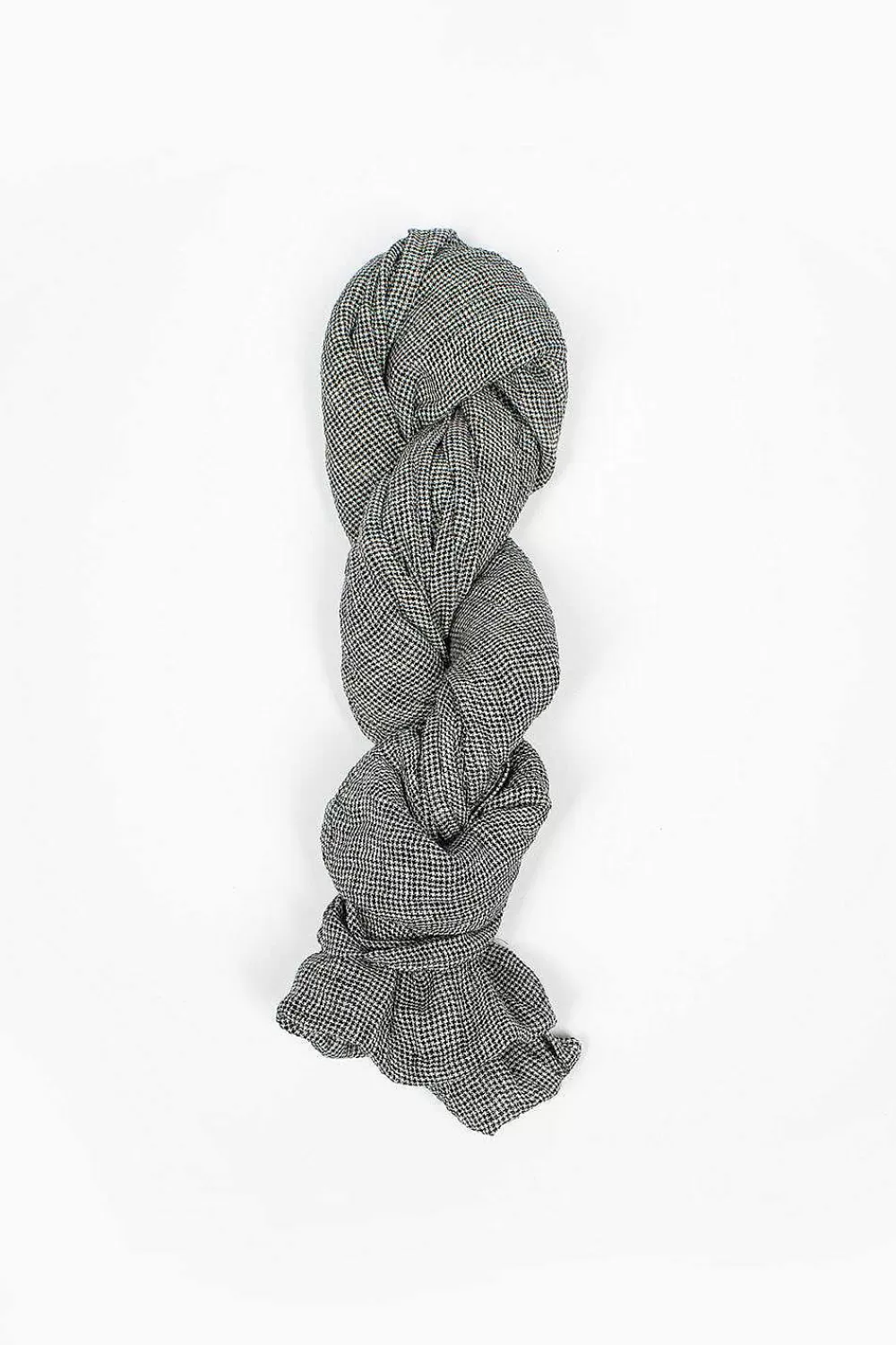 Vlas Blomme Houndstooth Stole Black | Scarves & Gloves