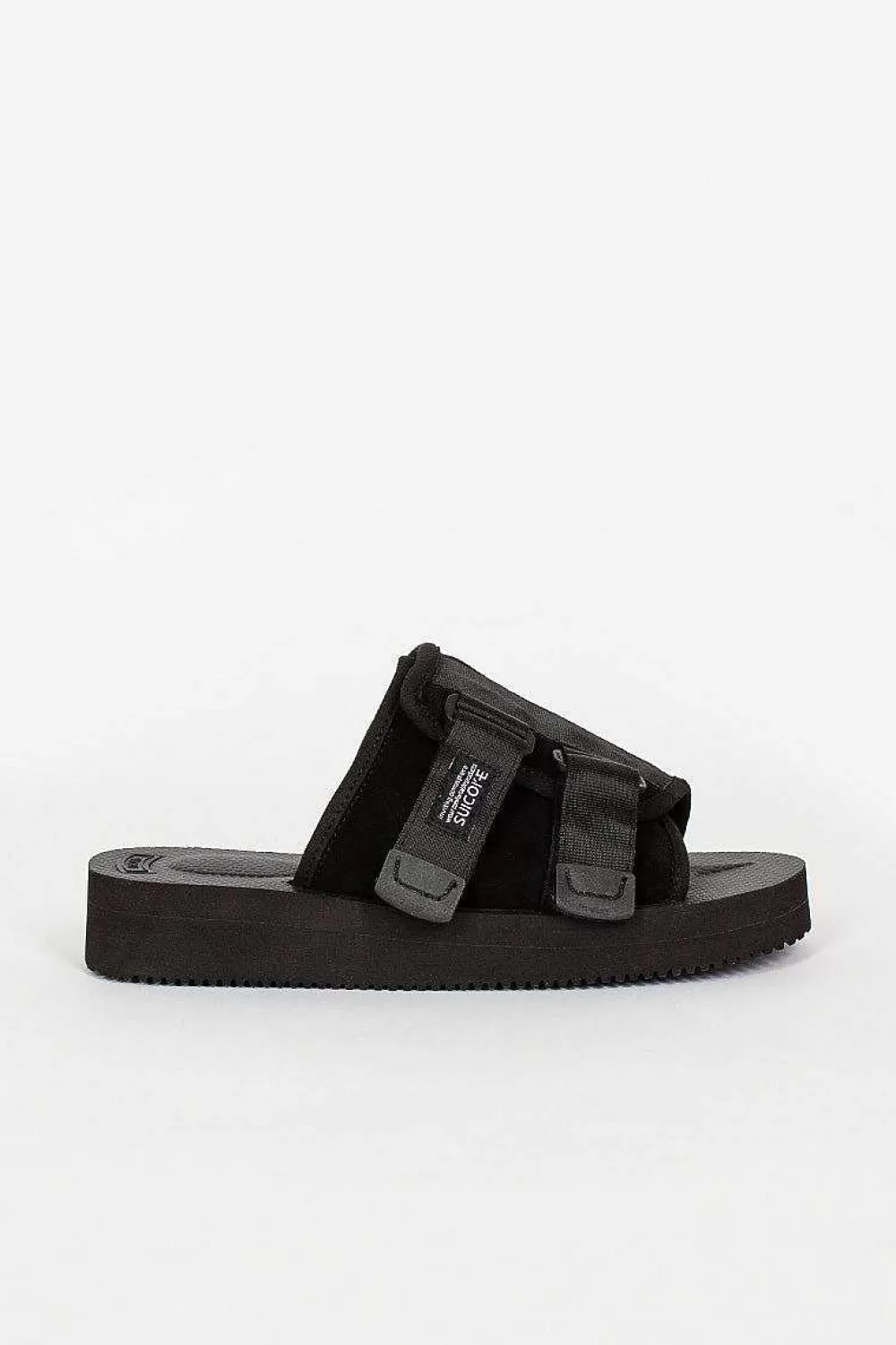 Suicoke Kaw-Vs Suede Sandal Black | Shoes