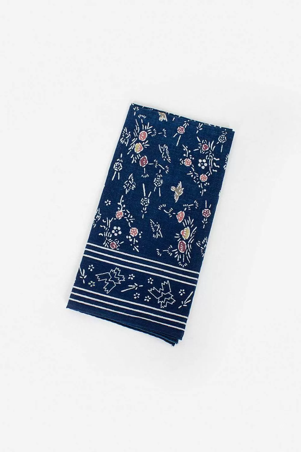 VISVIM Khadi Bandana Dark Indigo | Scarves & Gloves