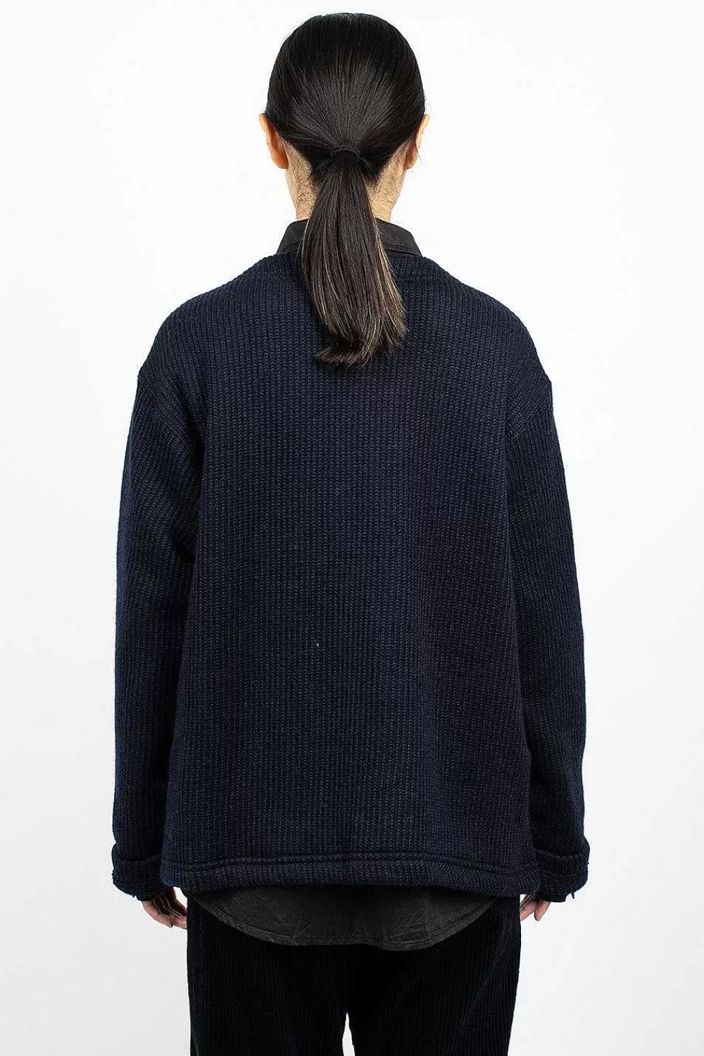 Engineered Garments FWK Knit Cardigan Navy | Knitwear