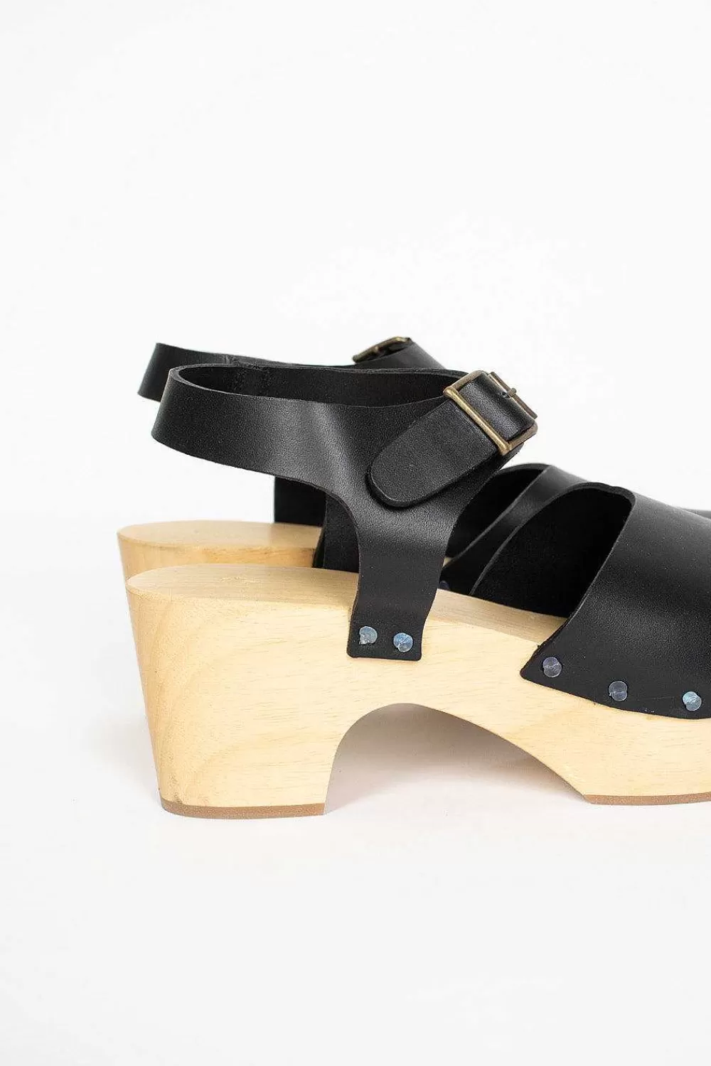 Daniela Gregis Leather Clogs Black | Shoes