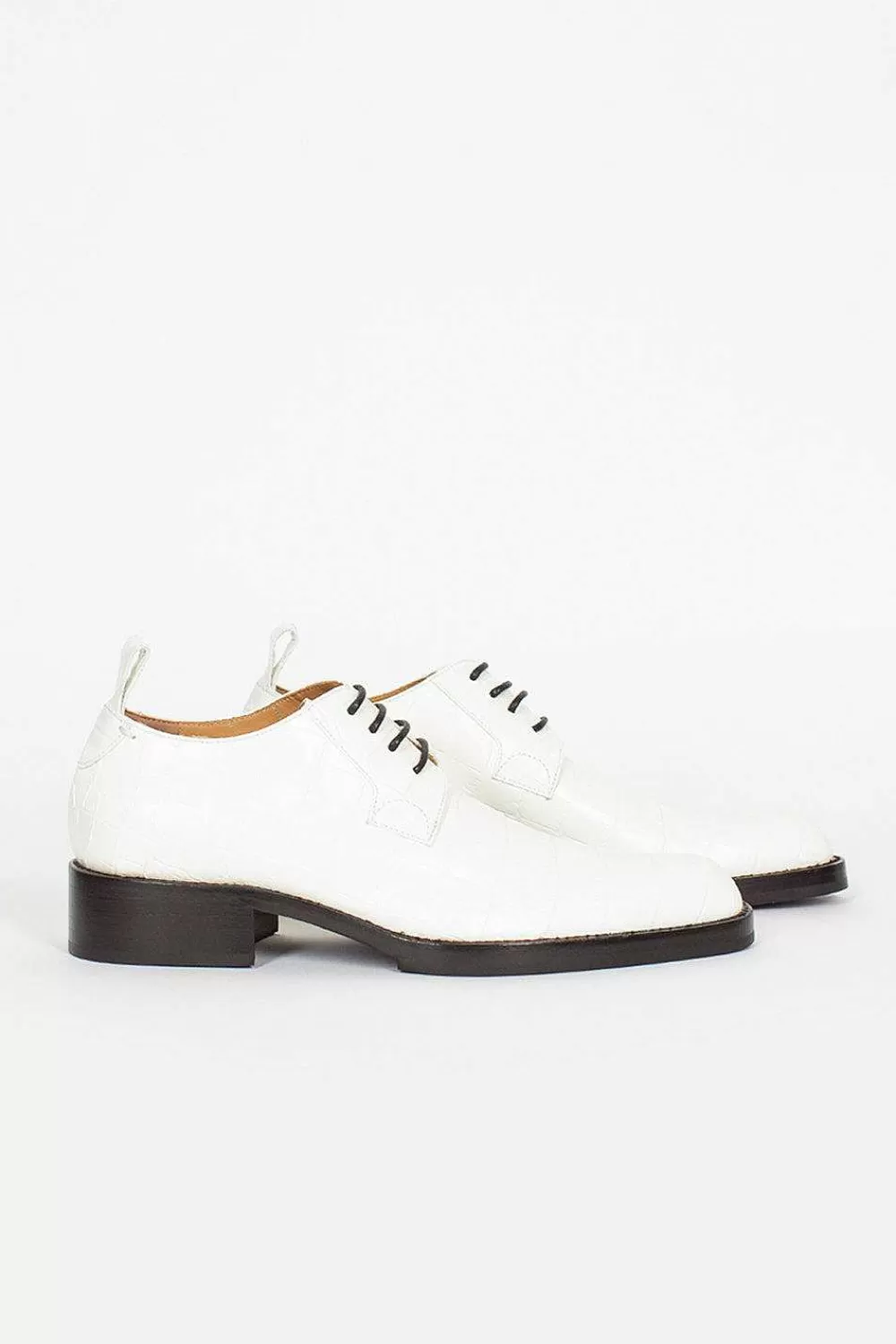 Dries Van Noten Leather Derby Shoes White | Shoes