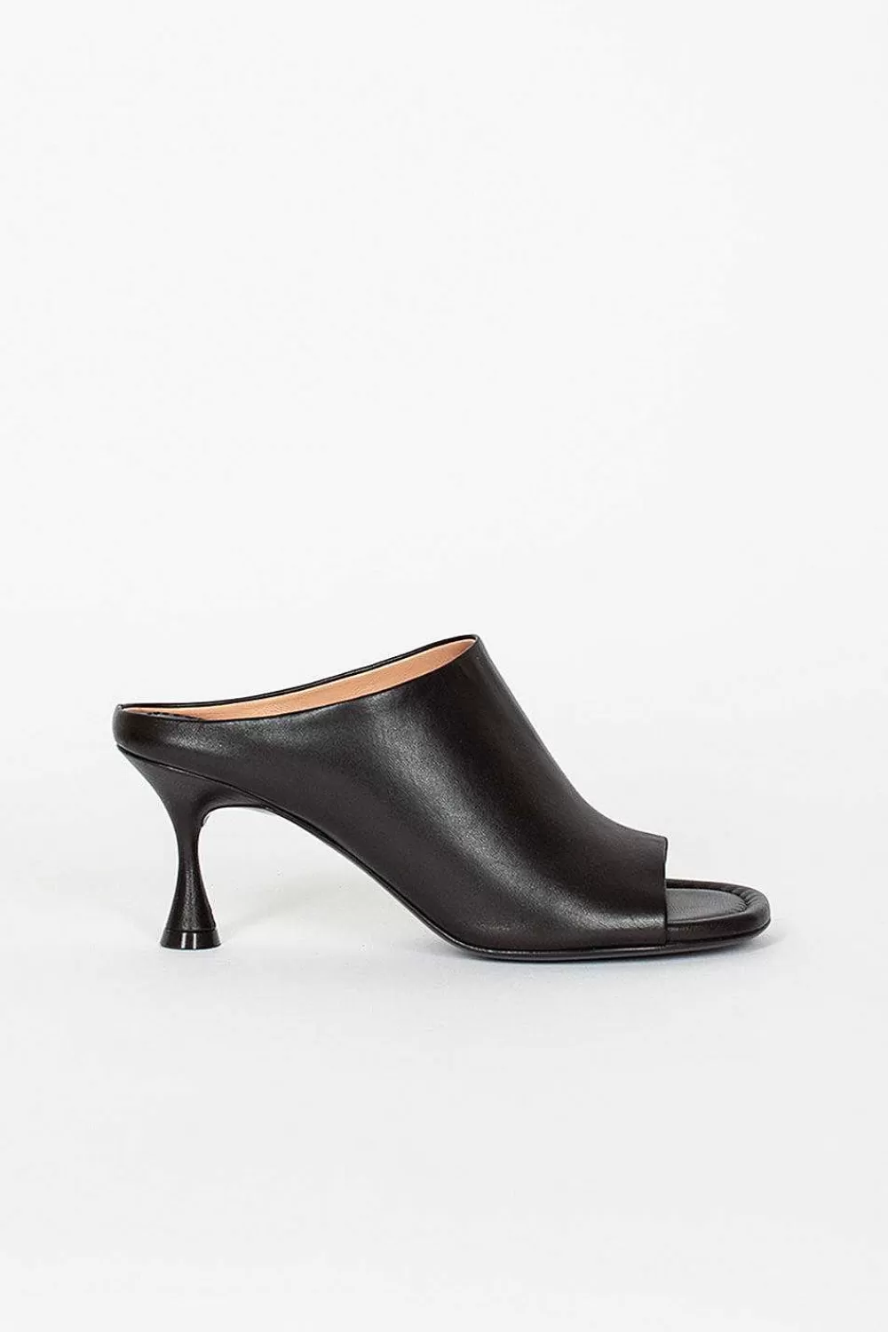 Acne Studios Leather Heeled Mules Black | Shoes