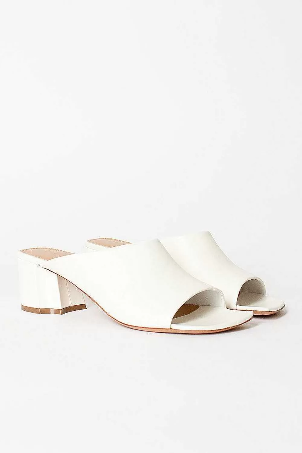 Dries Van Noten Leather Mules White | Shoes