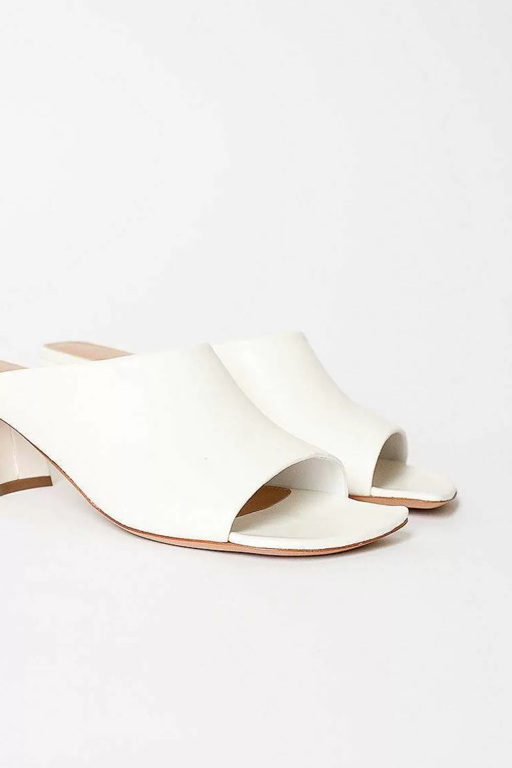 Dries Van Noten Leather Mules White | Shoes