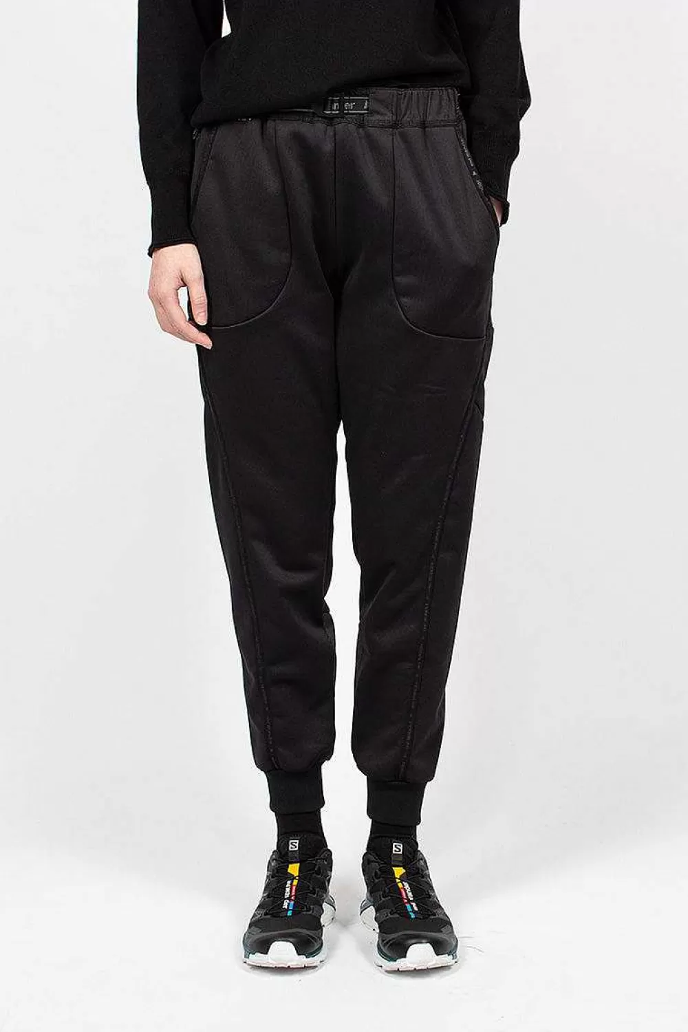 and wander Light Fleece Pant Black | Trousers