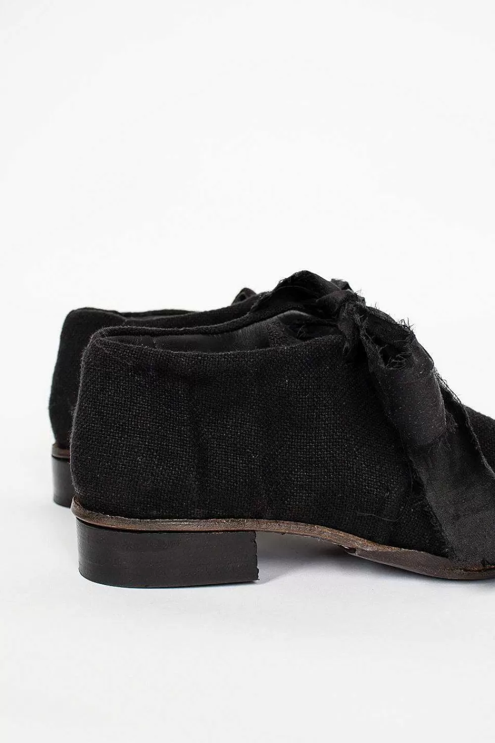 Atelier Inscrire Linen Ore Shoes Black | Shoes