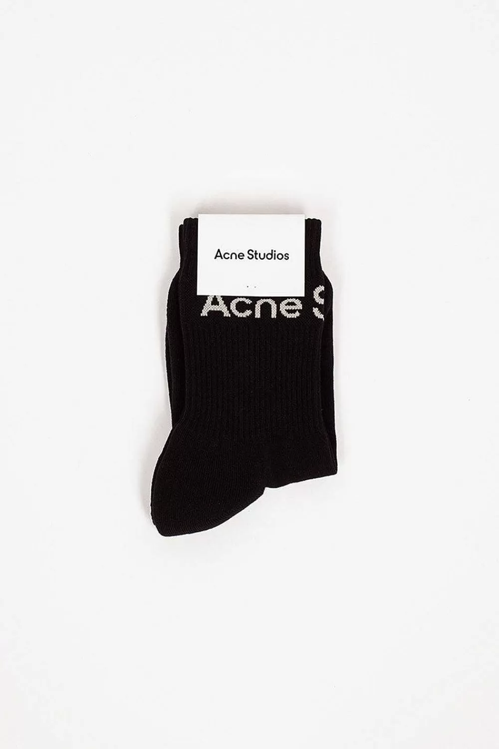 Acne Studios Logo Ankle Socks Black | Tights & Socks