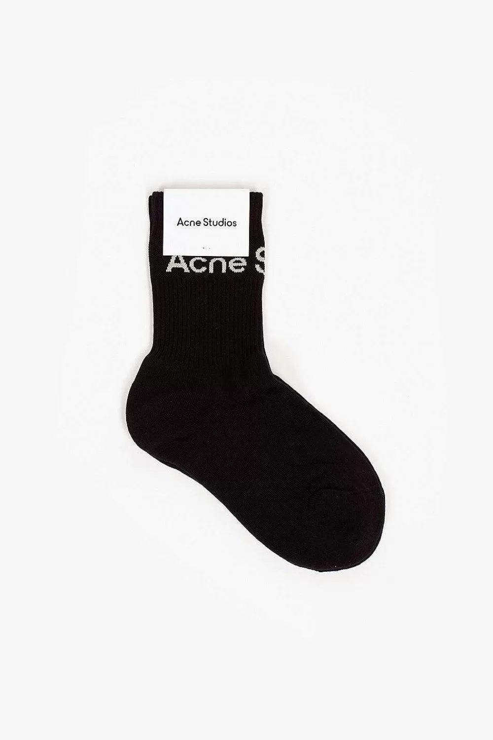 Acne Studios Logo Ankle Socks Black | Tights & Socks