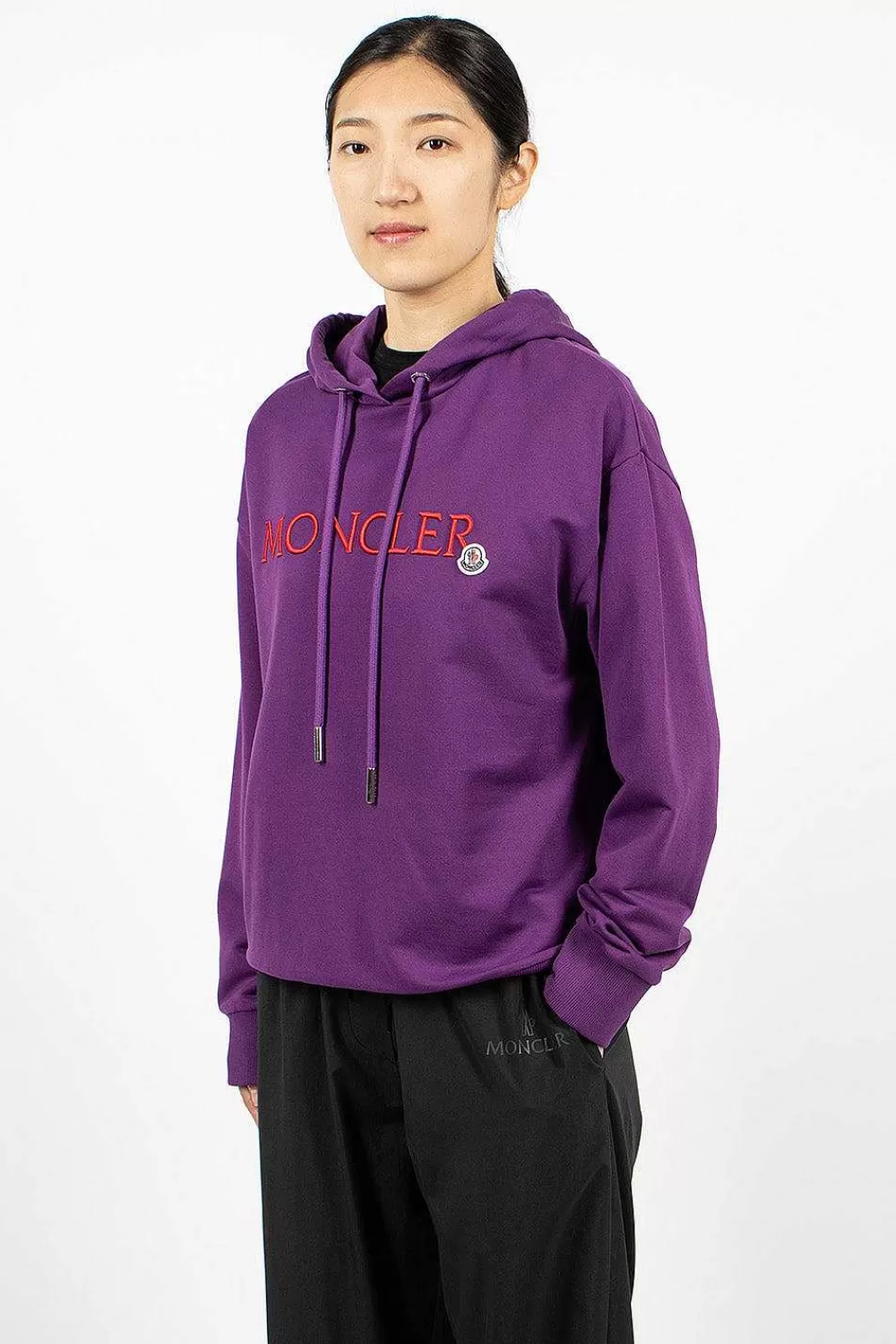 Moncler Logo Hoodie Purple/Red | Tops