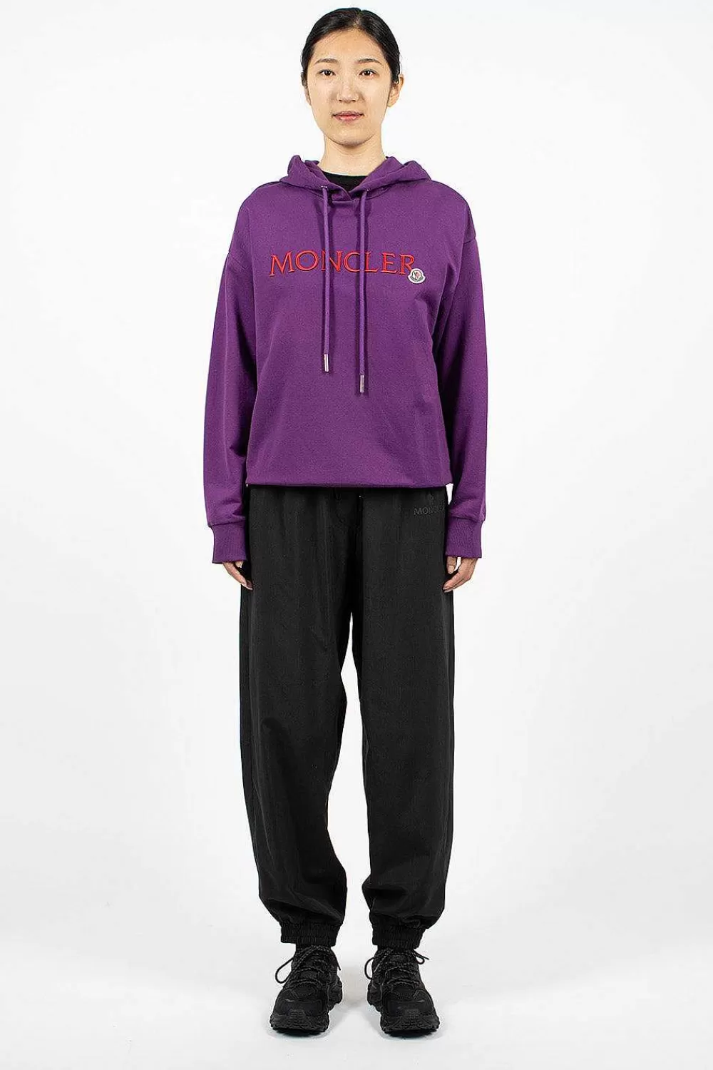 Moncler Logo Hoodie Purple/Red | Tops