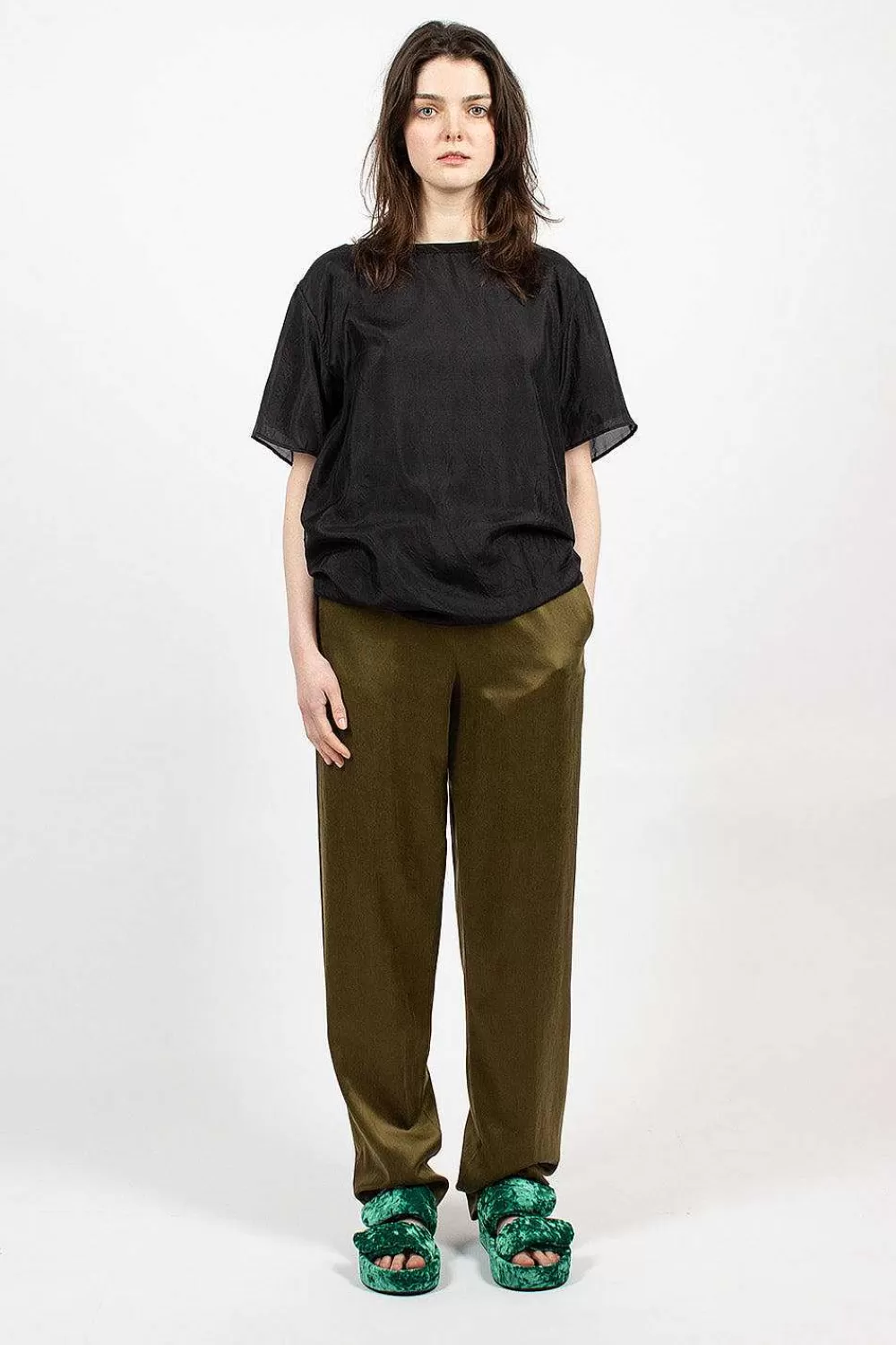 Dries Van Noten Loose Trouser Khaki | Trousers