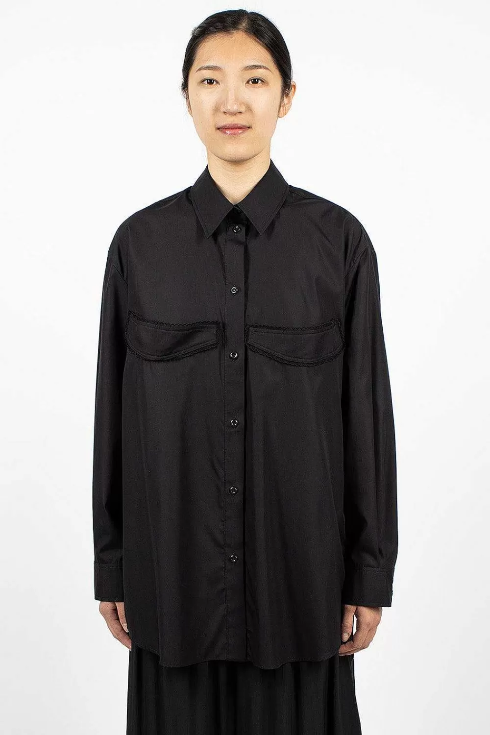 Simone Rocha Masculine Cup Detail Shirt | Shirts