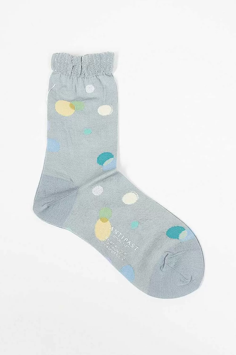 Antipast Metallic Thread Polka Ankle Sock Blue | Tights & Socks