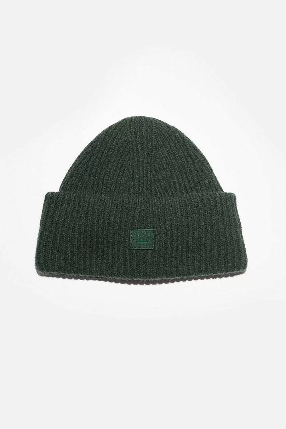 Acne Studios Mini Face Beanie Green | Hats