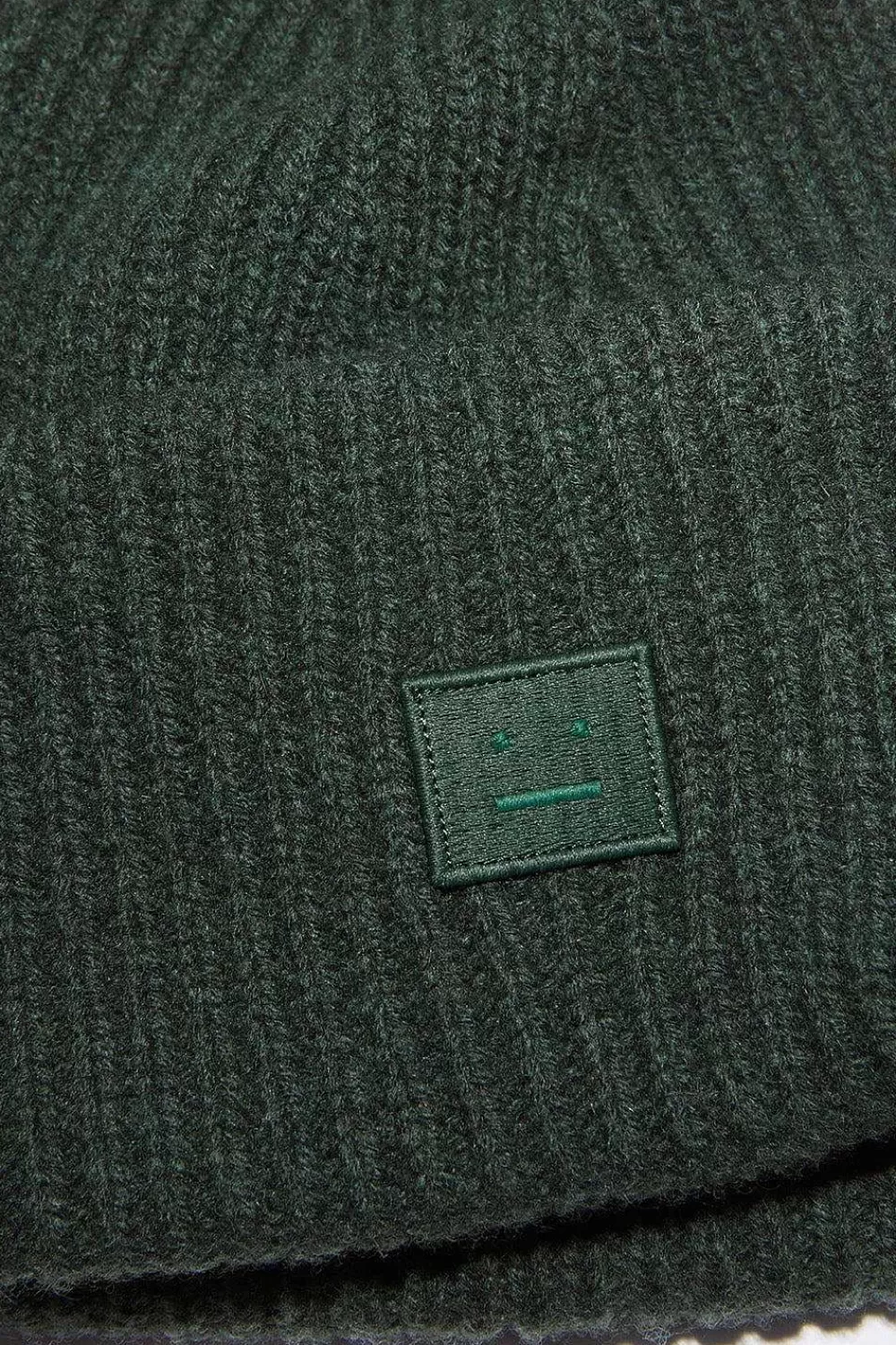 Acne Studios Mini Face Beanie Green | Hats