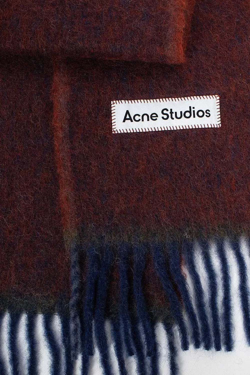 Acne Studios Mohair Scarf Aubergine | Scarves & Gloves