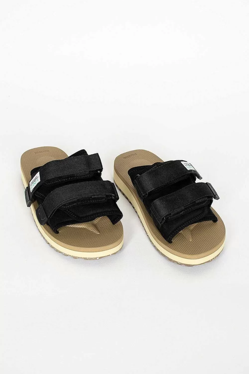 Suicoke Moto-Cab Eco Black/Beige | Shoes