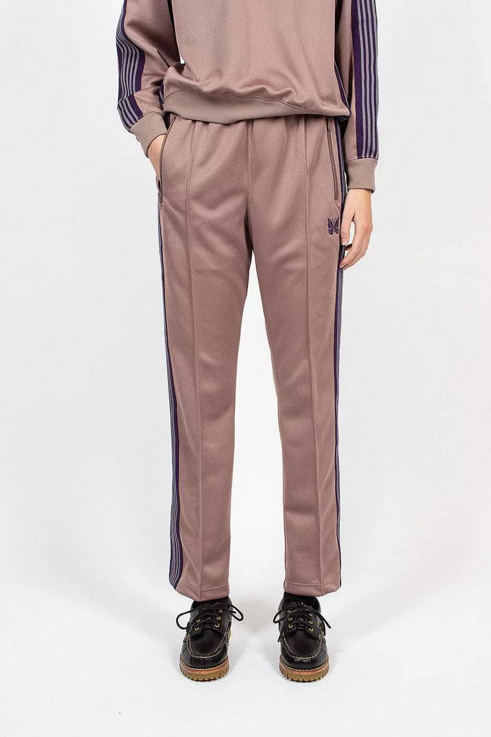 Needles Narrow Track Pant Taupe | Trousers