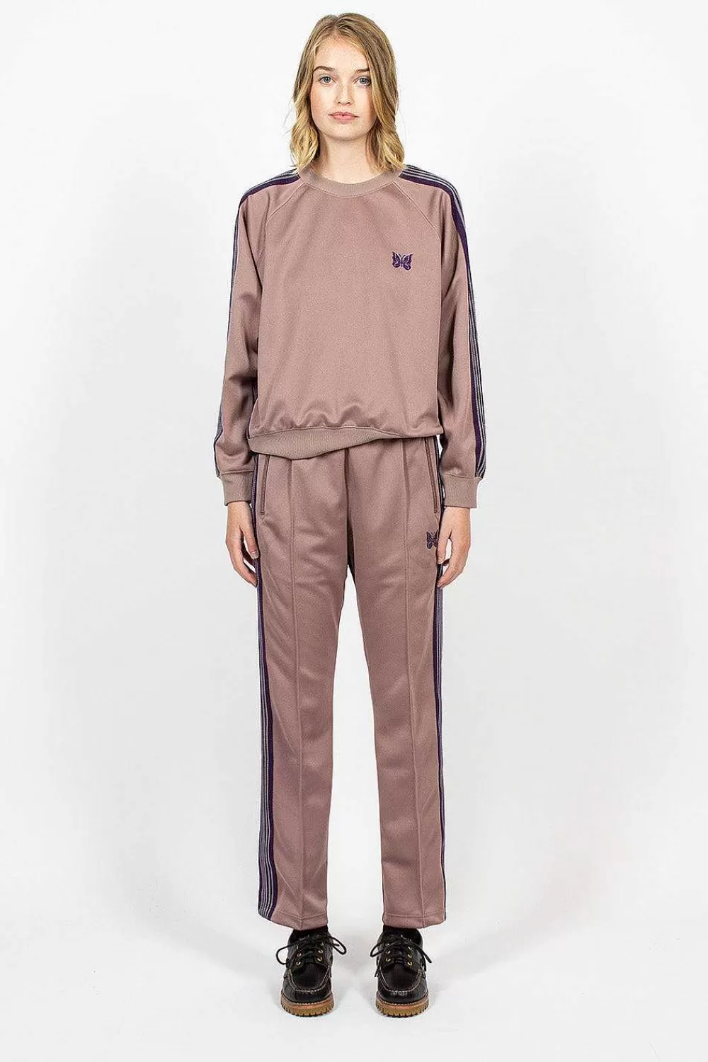 Needles Narrow Track Pant Taupe | Trousers